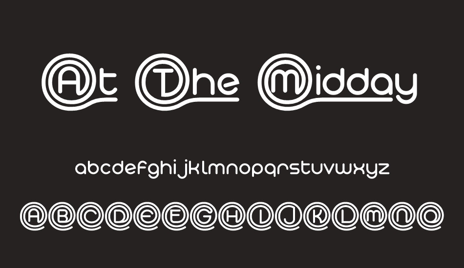 at-the-midday-demo font
