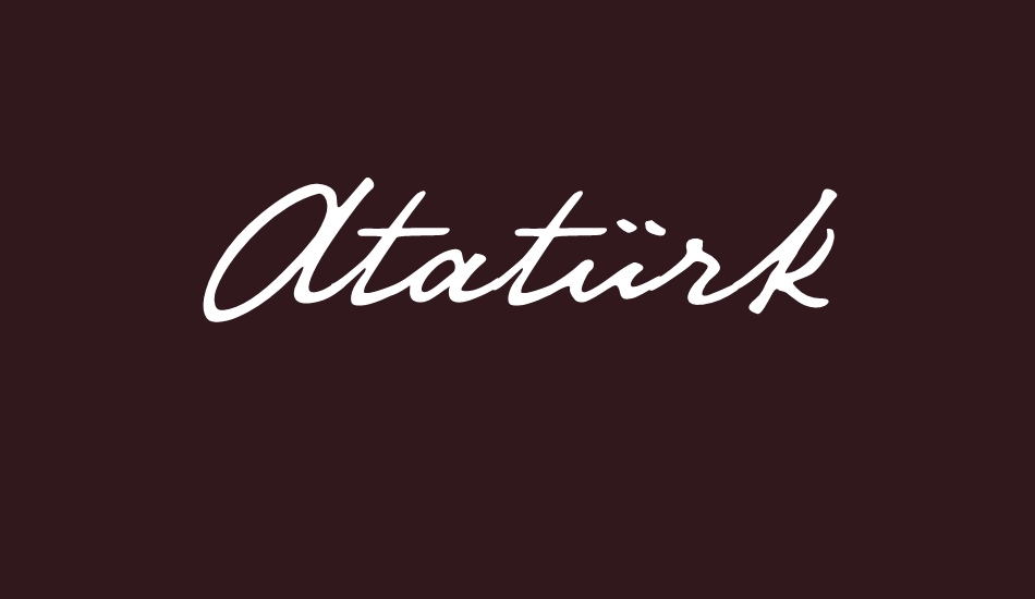 atatürk font big