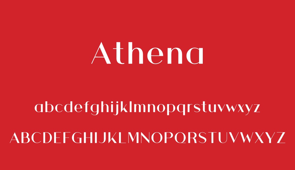 athena font