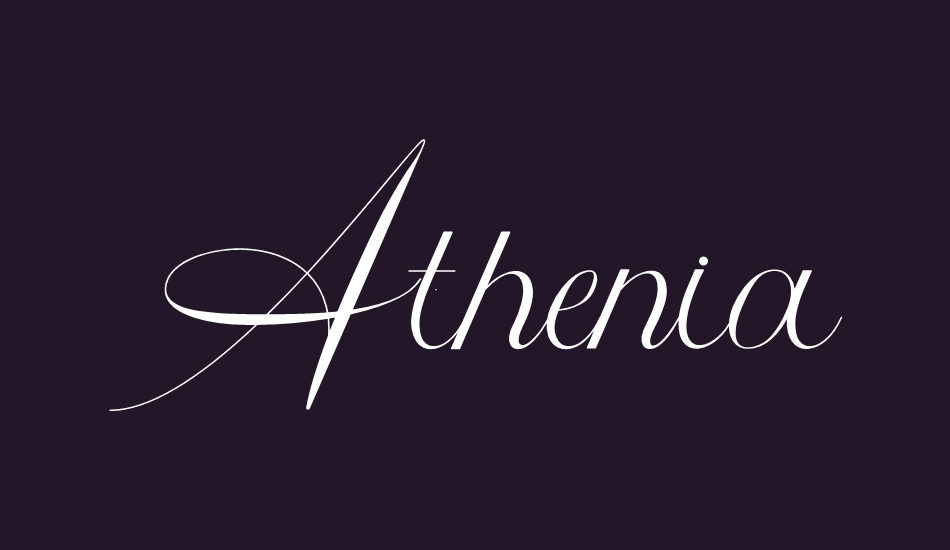 athenia font big