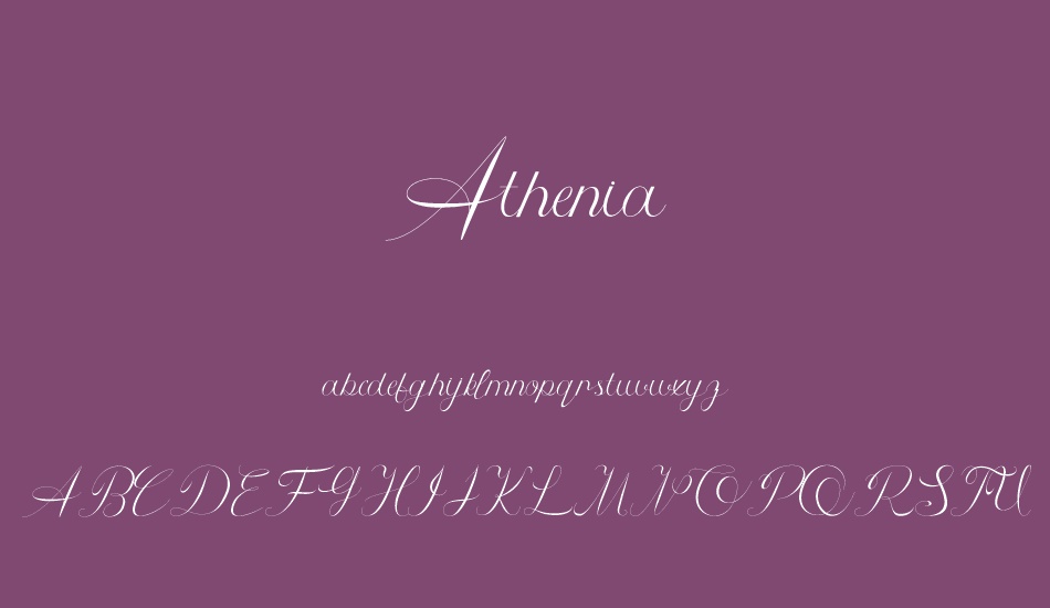 athenia font