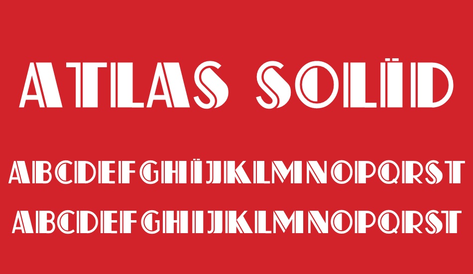 atlas-solid font