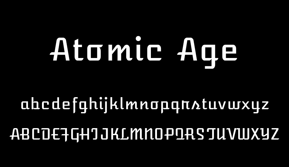 atomic-age font