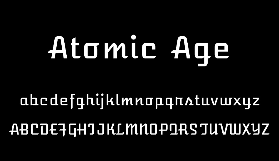atomic-age font