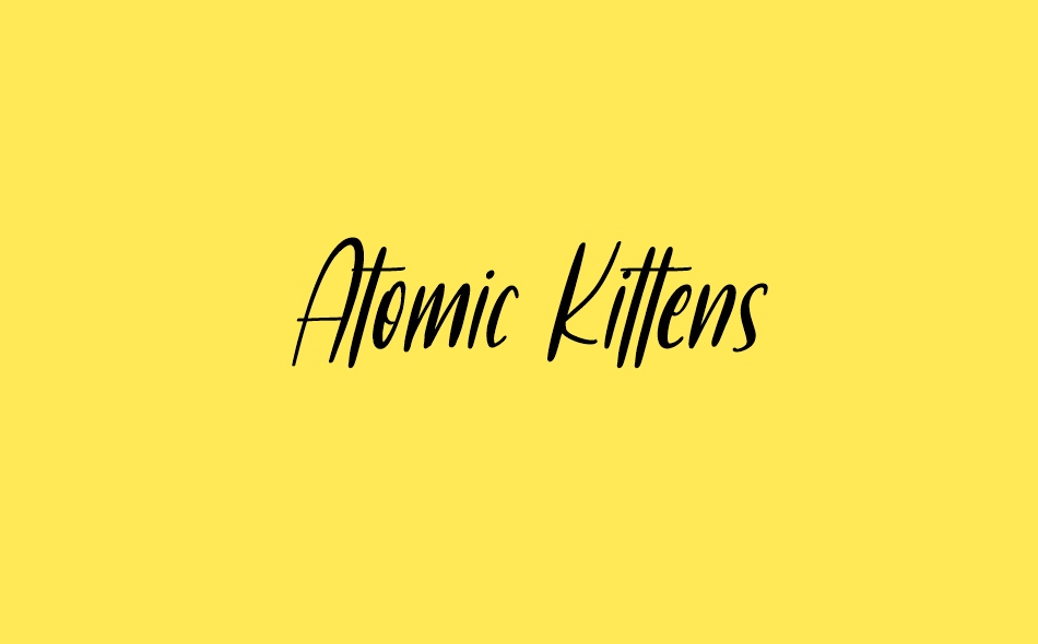 Atomic Kittens font big