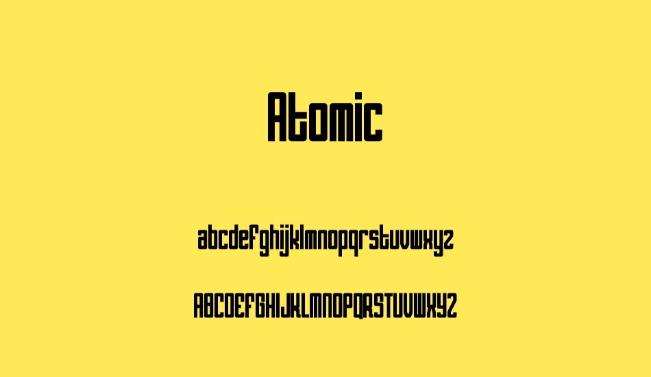 atomic font