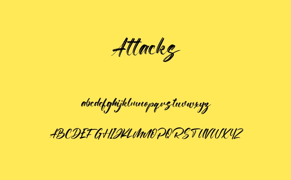 Attacks font