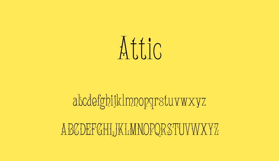 attic font