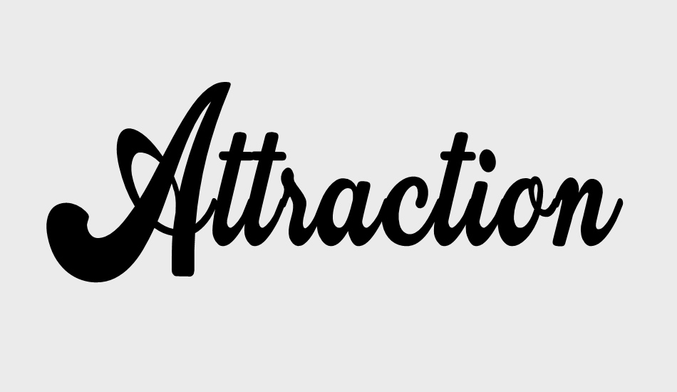 attraction-personal-use font big