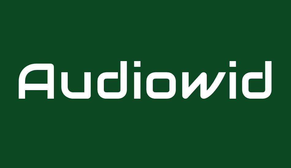 audiowide font big