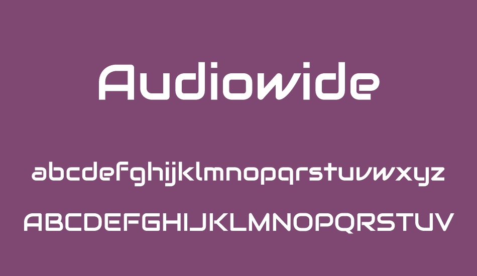 audiowide font