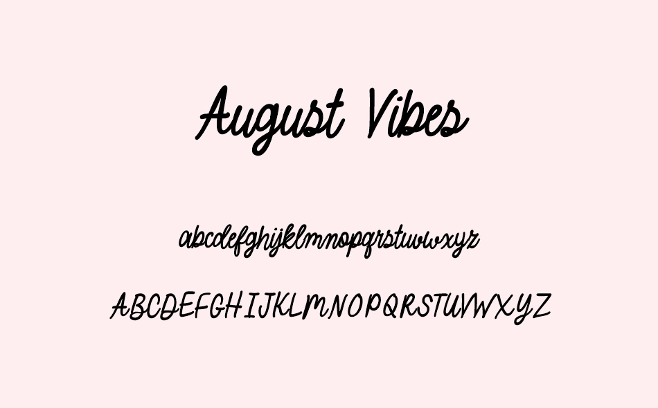 August Vibes font