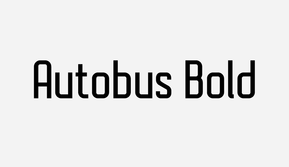 autobus-bold font big