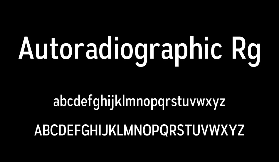 autoradiographic-rg font