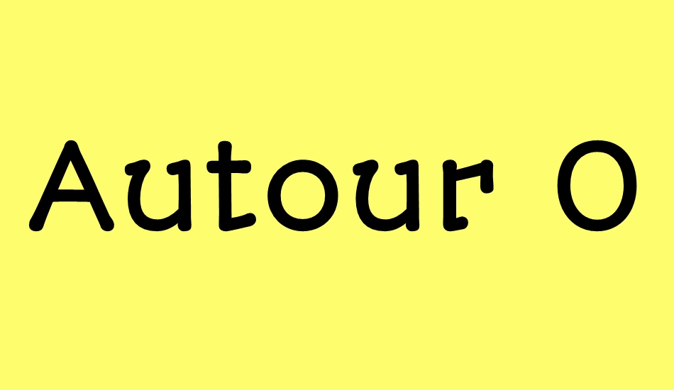 autour-one font big