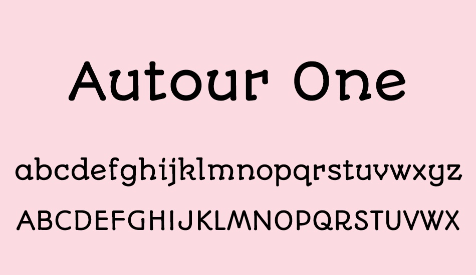 autour-one font