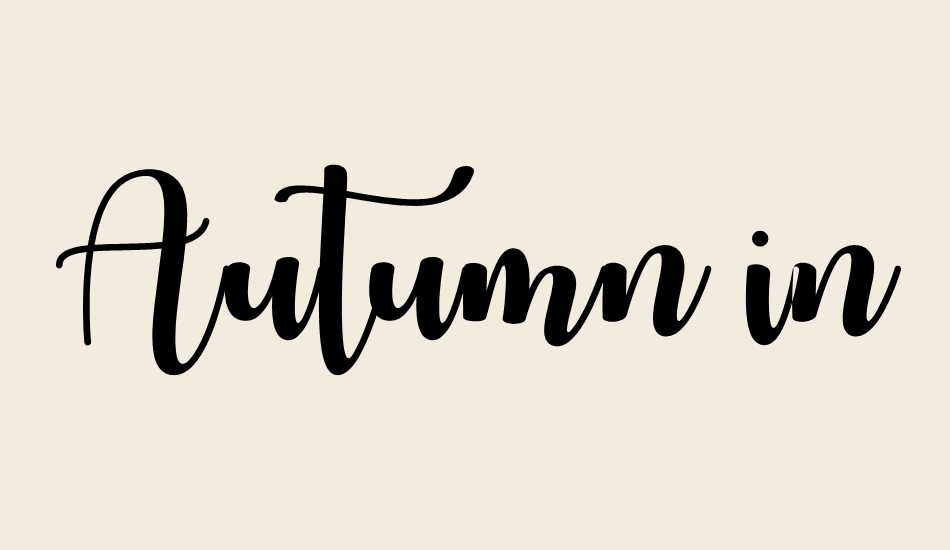 autumn-in-november font big