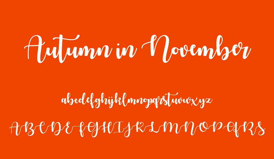 autumn-in-november font