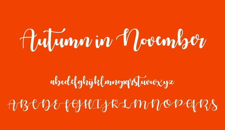 autumn-in-november font