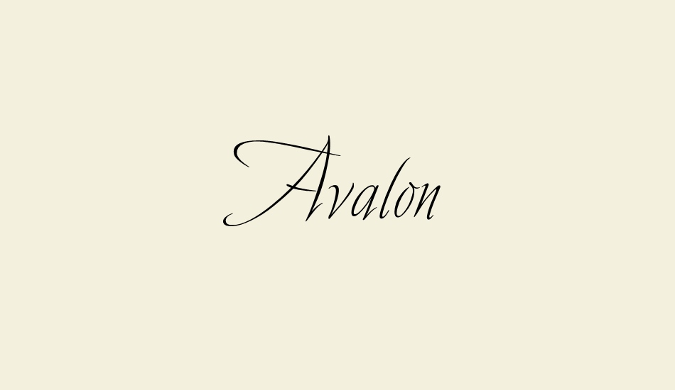 avalon font big