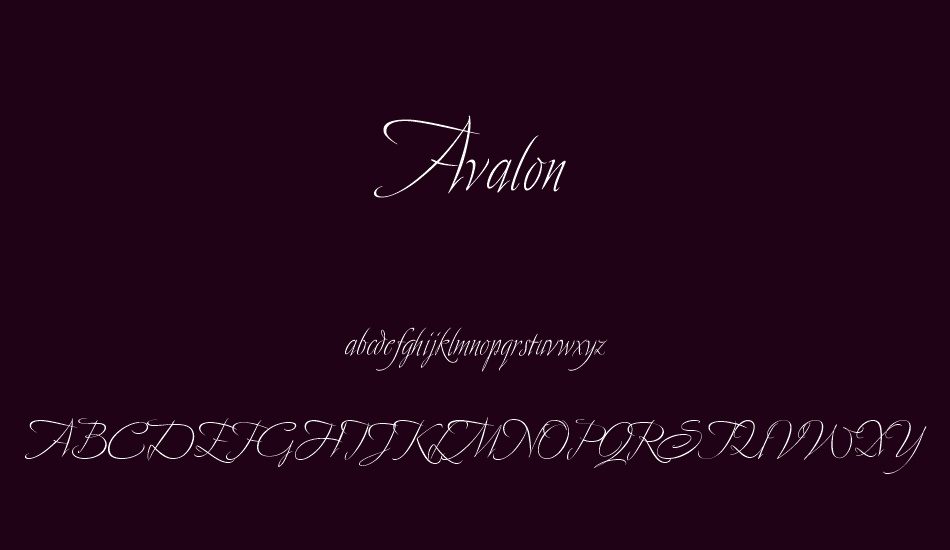 avalon font