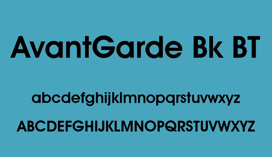 avantgarde-bk-bt font