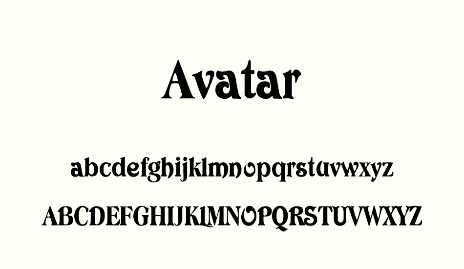 avatar font