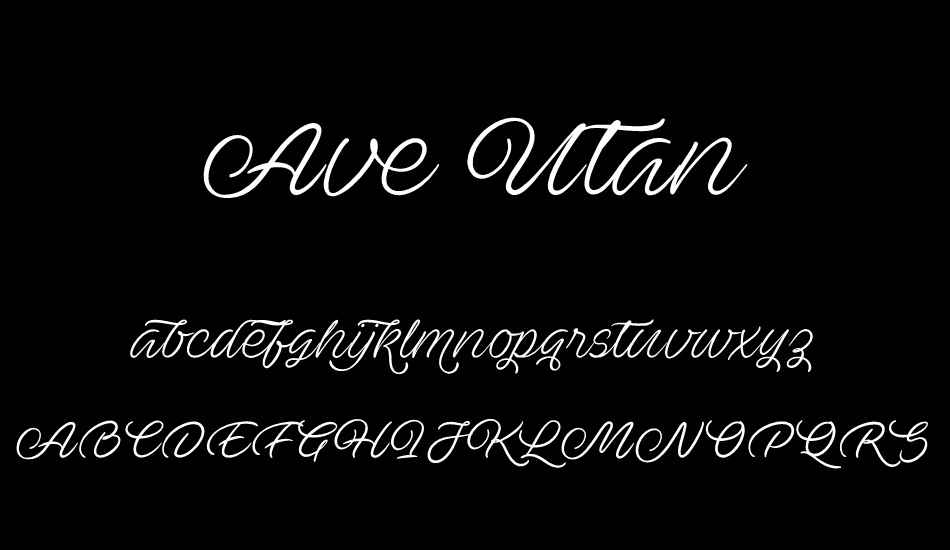 ave-utan-personal-use-only font