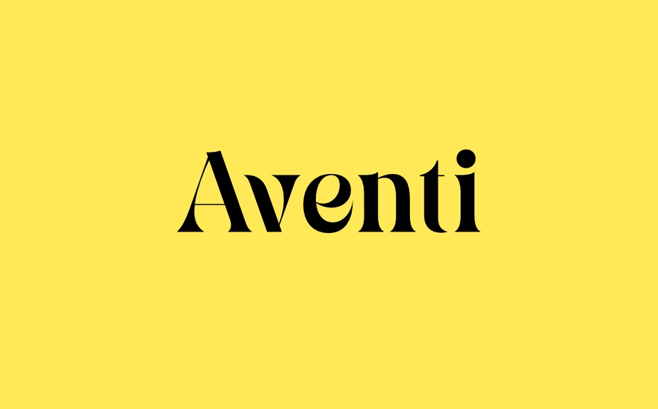 Aventi font big