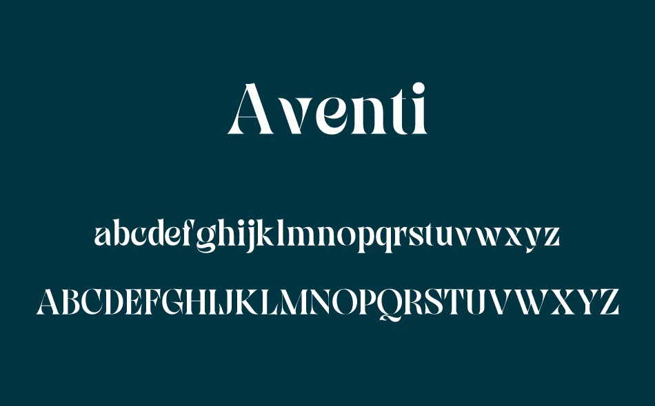 Aventi font