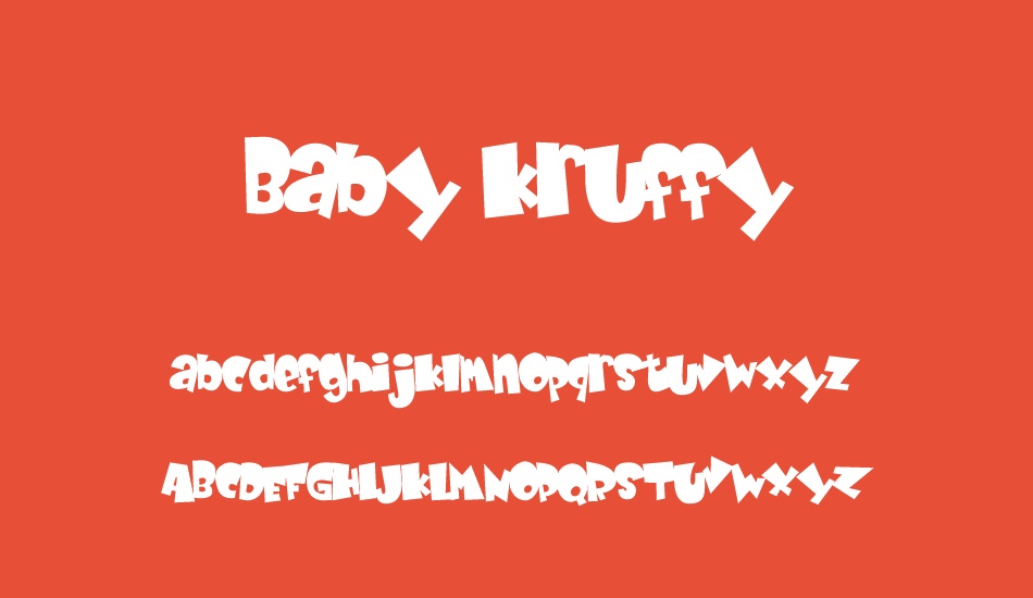 baby-kruffy font