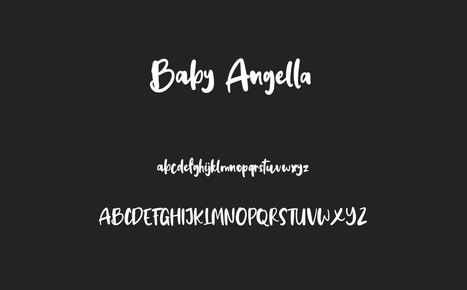Baby Angella font
