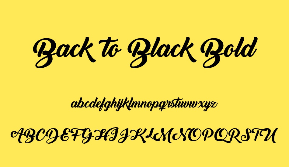 back-to-black-bold-demo font