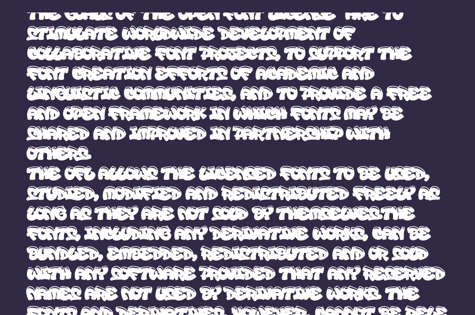 Backlane font 1