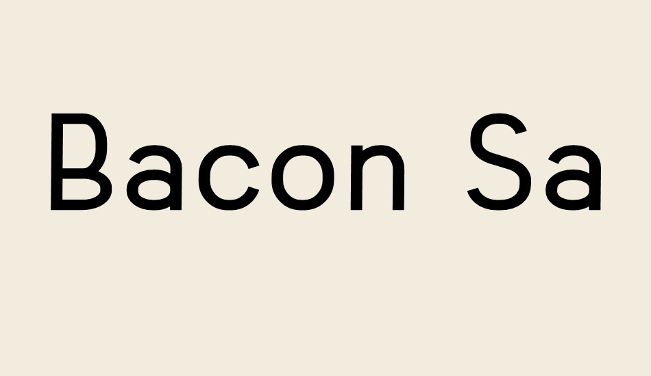 bacon-sans font big