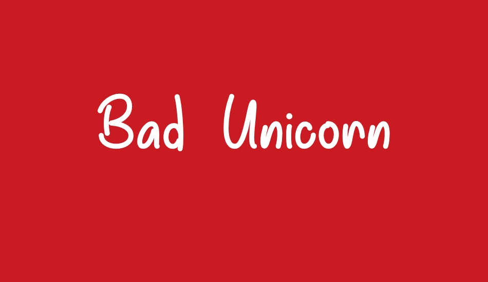 bad-unicorn-demo font big