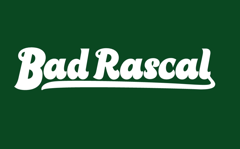 Bad Rascal font big