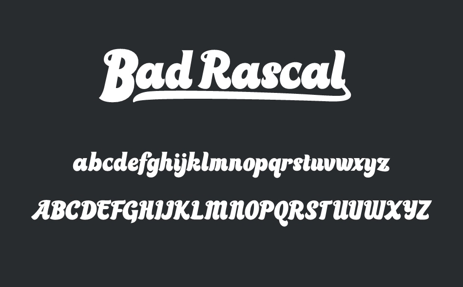 Bad Rascal font
