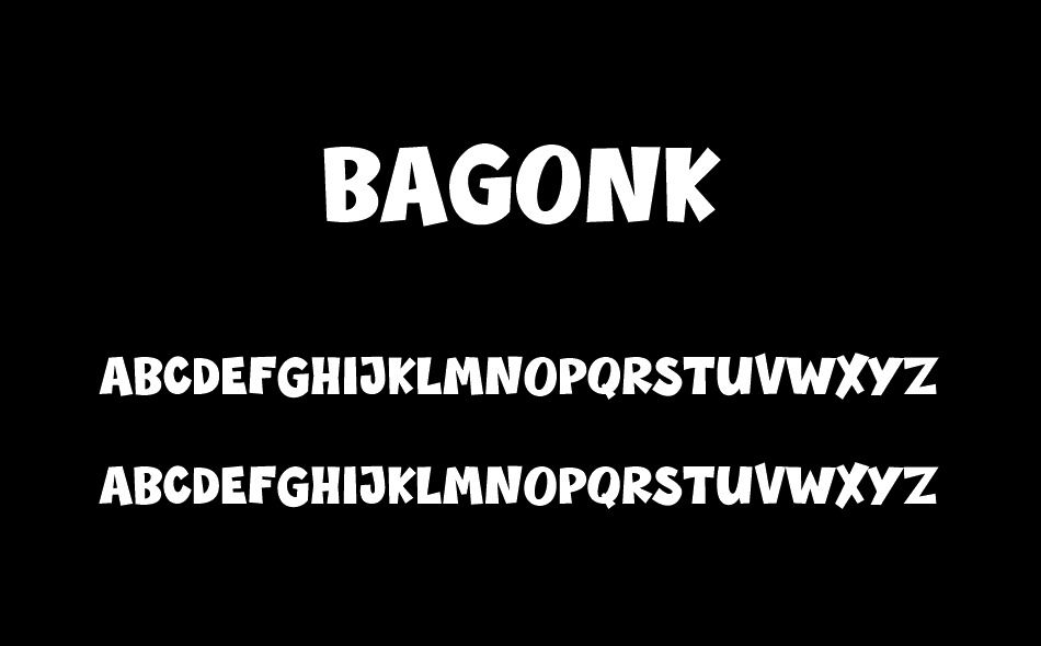 Bagonk font