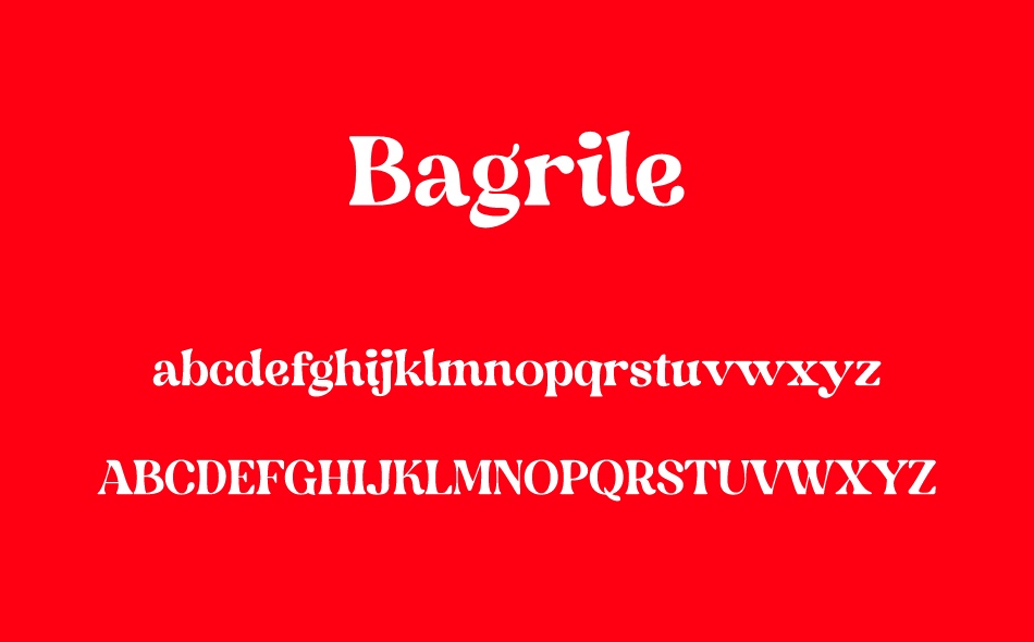 Bagrile font