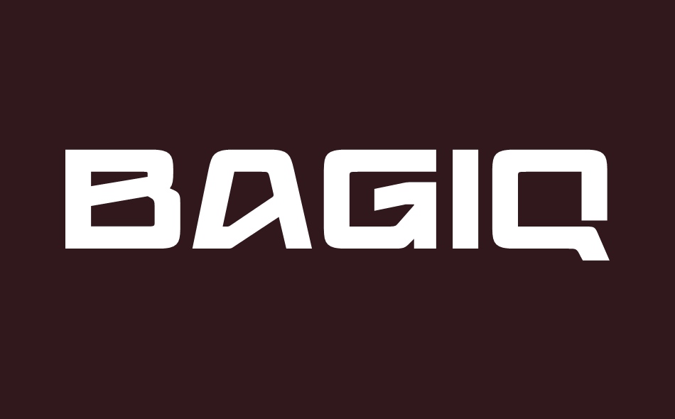 Bagiqu font big