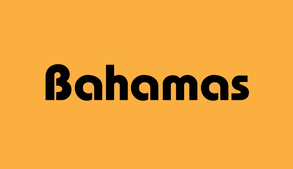 bahamas font big