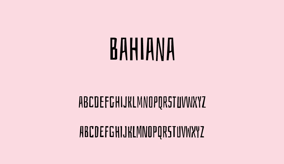 bahiana font