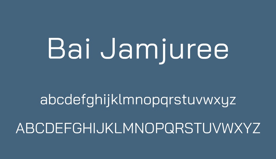 bai-jamjuree font