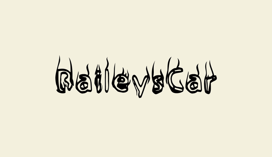 baileyscar font big