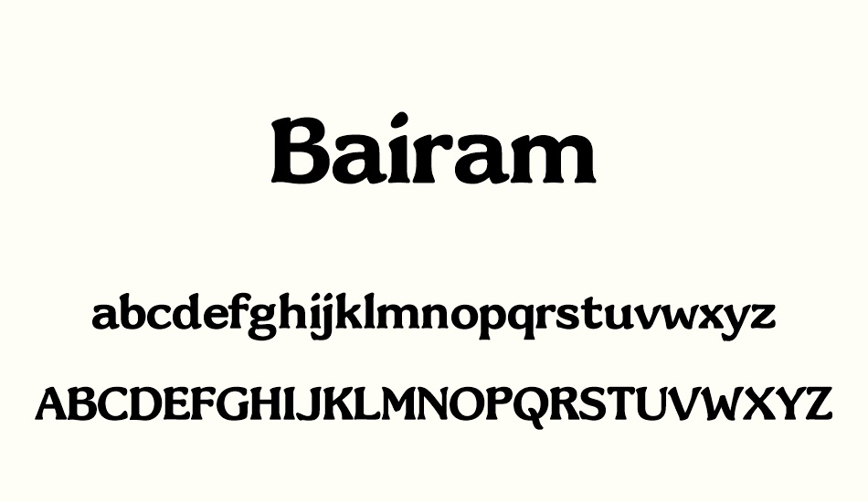 bairam font