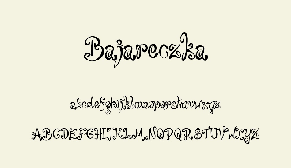 bajareczka font