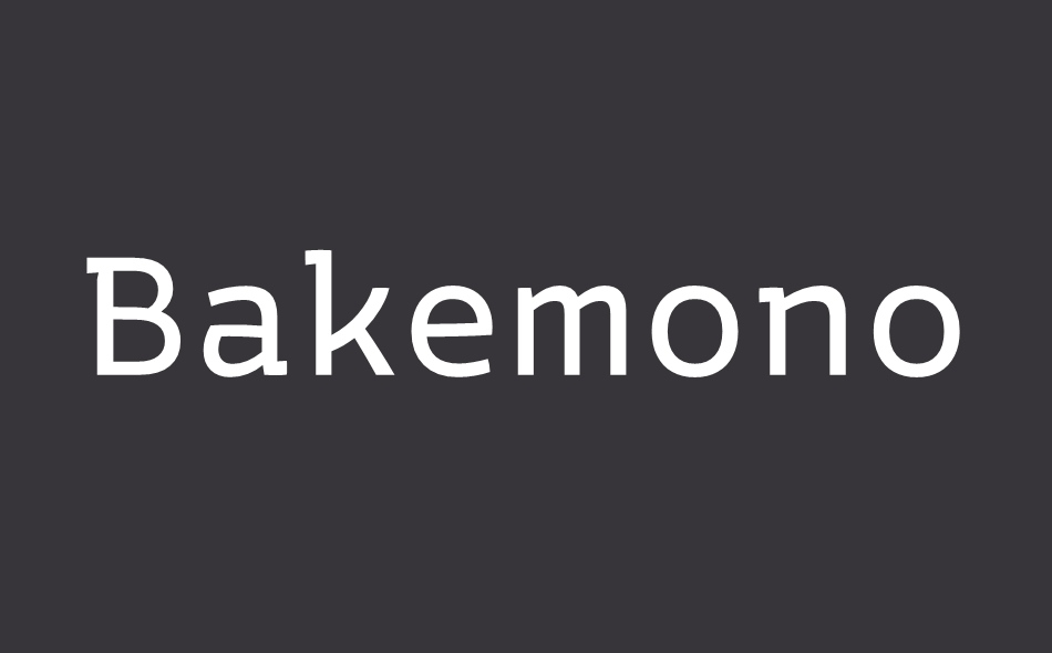 Bakemono Stereo font big