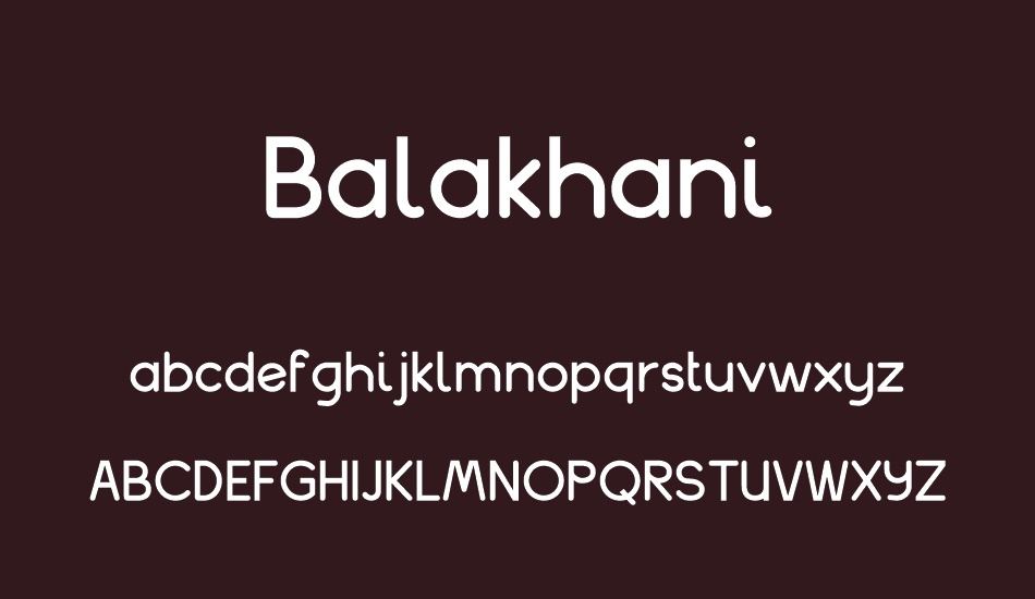 balakhani font