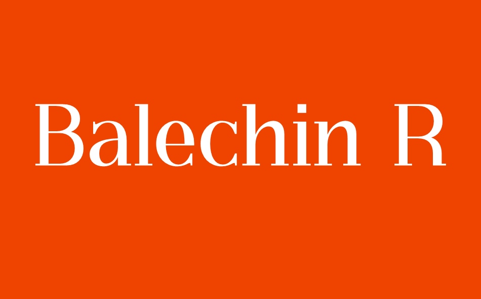 Balechin Royalo font big